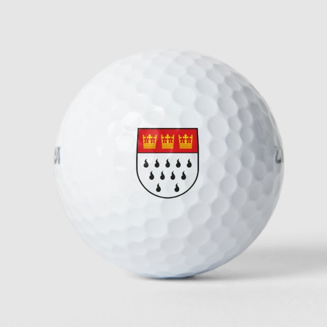 Koln city flag germany symbol Cologne Köln Golf Balls (Front)