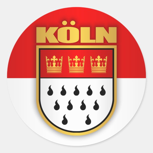 Koln (Cologne) Classic Round Sticker (Front)