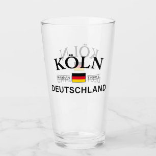 Koln (Cologne) Deutschland Coordinates German Glass