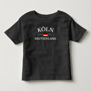 Koln (Cologne) Deutschland Coordinates German Toddler T-Shirt