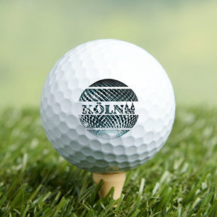 Köln Diskokugel in platin blau Golf Balls