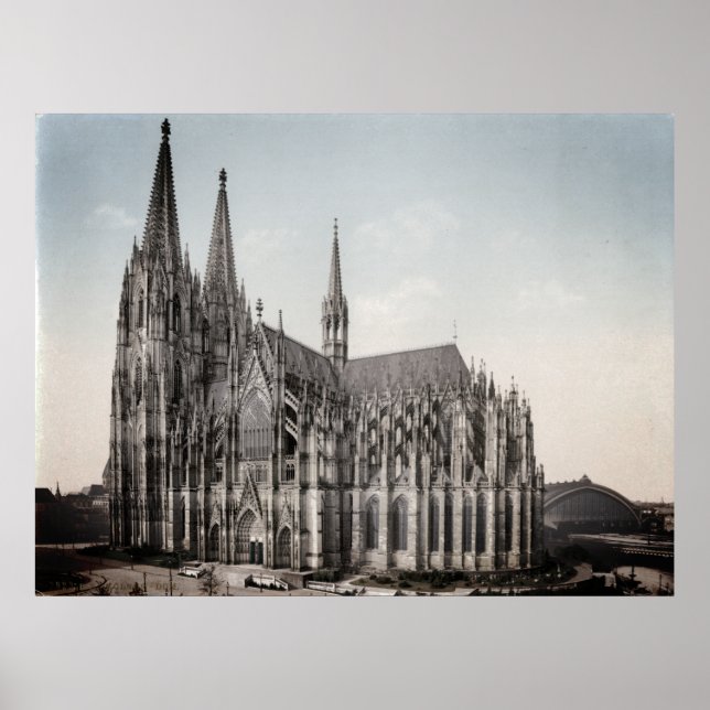 Kölner Dom um 1900 – Cologne Cathedral Poster (Front)