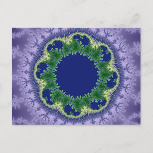 Kolo fractal art postcard