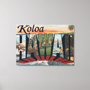 Koloa, HawaiiLarge Letter ScenesKoloa, HI Canvas Print