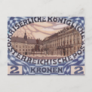 Koloman Moser- Design for Austrian jubilee stamp Postcard