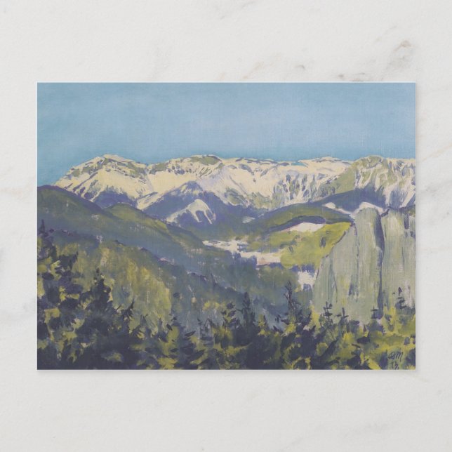 Koloman Moser- Landscape in Semmering Postcard (Front)