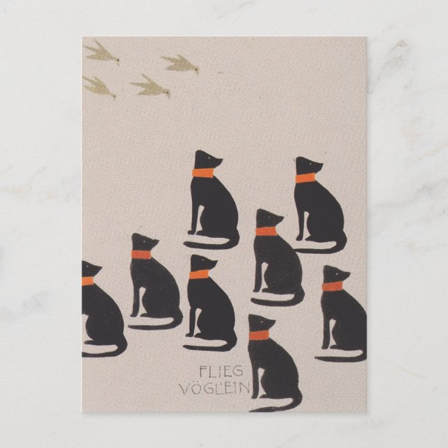 Koloman Moser-Picture book for the niece of Ditha Postcard (Front)