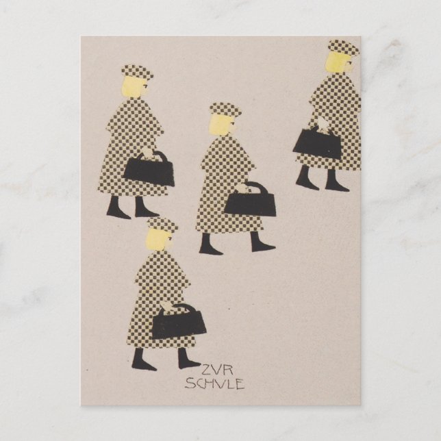 Koloman Moser-Picture book for the niece of Ditha Postcard (Front)