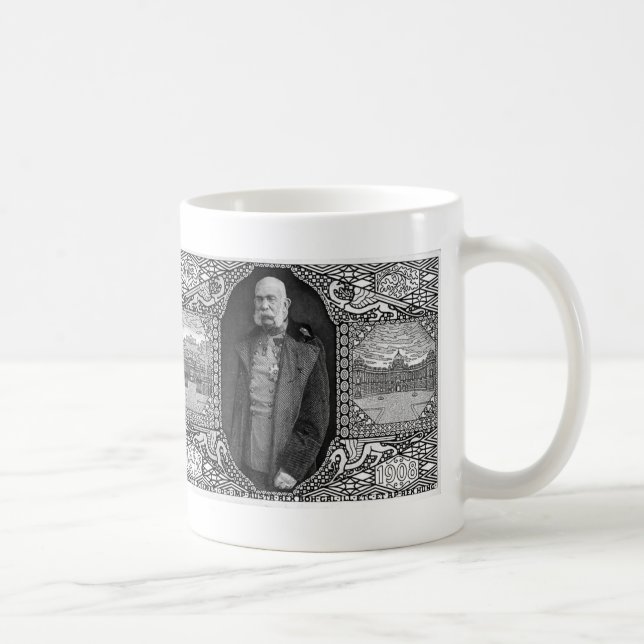 Koloman Moser- Postcard with Emperor Franz Josef Coffee Mug (Right)