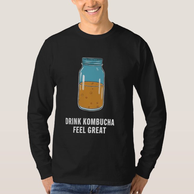 Kombucha Benefits Brewer Maker Tea Lover 3 T-Shirt (Front)