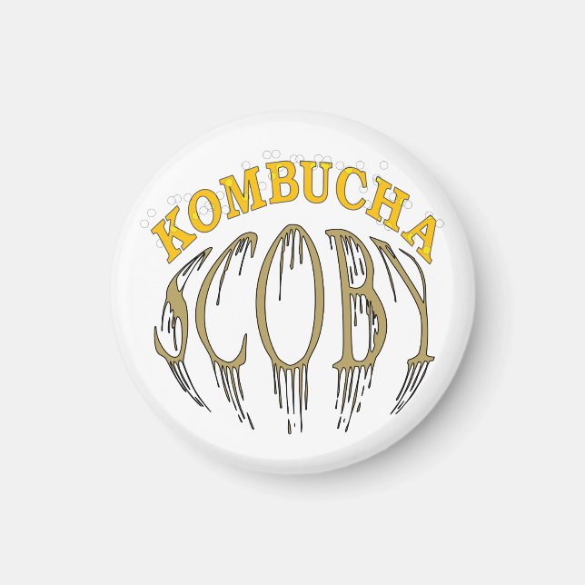 Kombucha Scoby Magnet (Front)