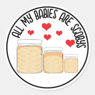 KombuchaScoby-CustomStickers Classic Round Sticker