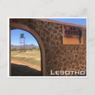 kome caves lesotho postcard