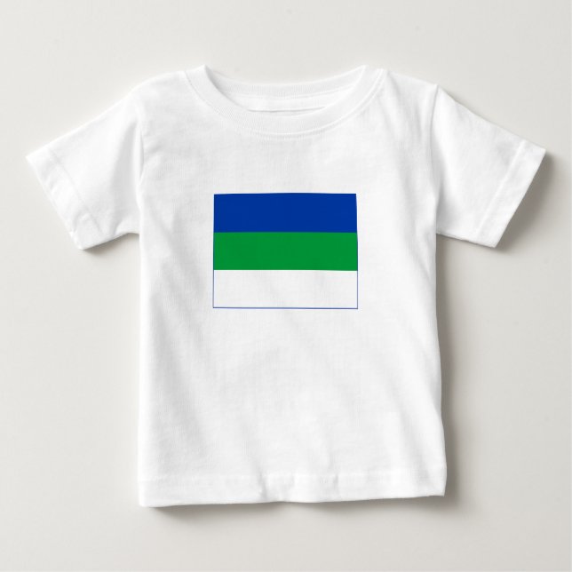 Komi Republic Flag Baby T-Shirt (Front)