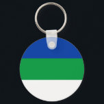 Komi Republic Flag Key Ring<br><div class="desc">Patriotic flag of Komi Republic.</div>