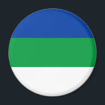 Komi Republic Flag Magnet<br><div class="desc">Patriotic flag of Komi Republic.</div>