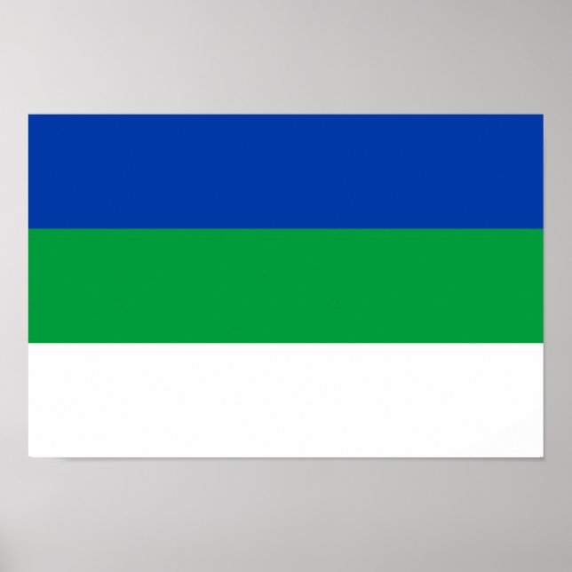 Komi Republic Flag Poster (Front)