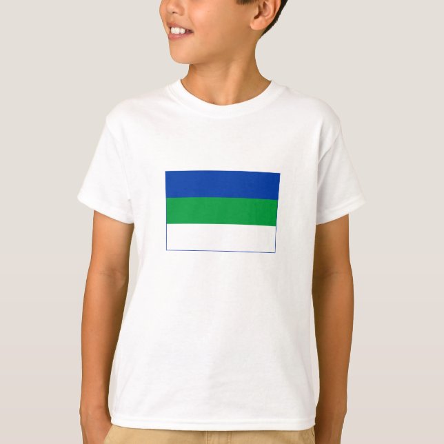 Komi Republic Flag T-Shirt (Front)