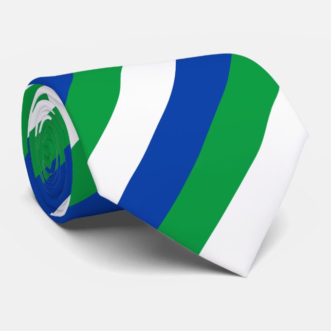 Komi Republic Flag Tie (Rolled)