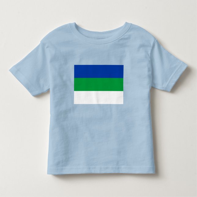 Komi Republic Flag Toddler T-Shirt (Front)