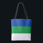 Komi Republic Flag Tote Bag<br><div class="desc">Patriotic flag of Komi Republic.</div>