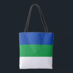 Komi Republic Flag Tote Bag<br><div class="desc">Patriotic flag of Komi Republic.</div>