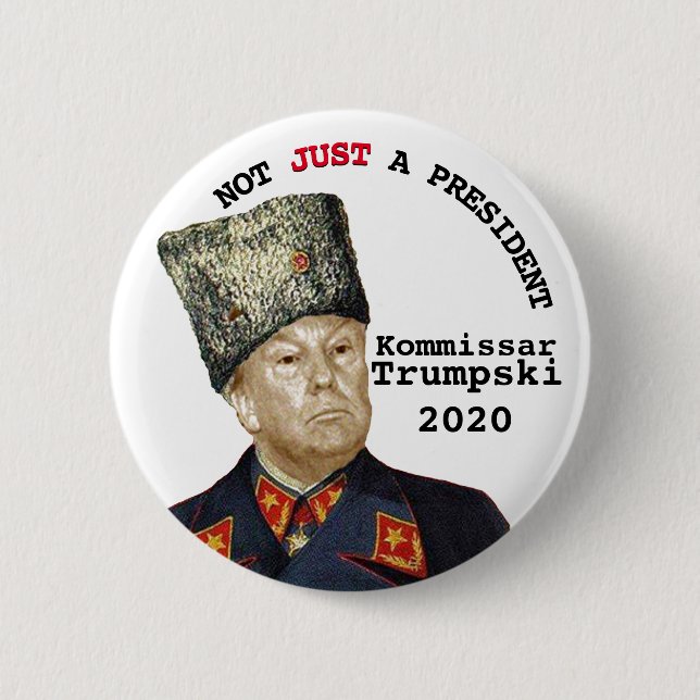 Kommissar Trumpski 6 Cm Round Badge (Front)