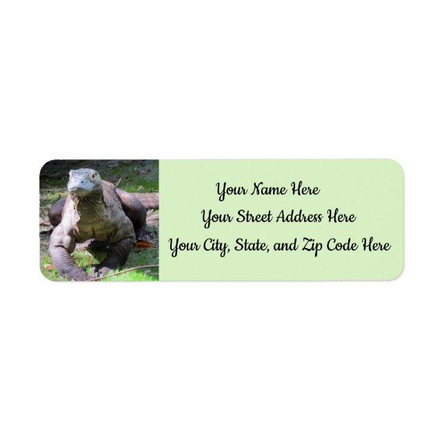 Komodo Dragon Address Labels (T-Fill) (Front)