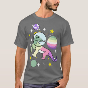 Komodo Dragon Astronaut Genderfae  T-Shirt