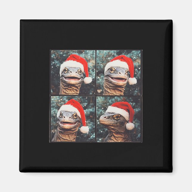 Komodo Dragon Christmas  Magnet (Front)