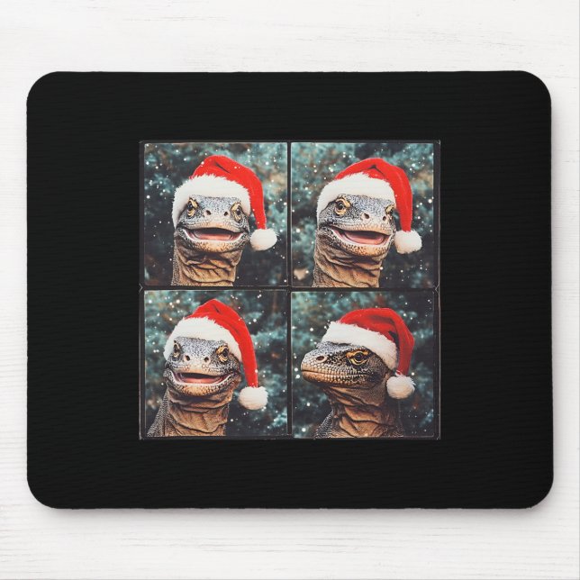 Komodo Dragon Christmas  Mouse Pad (Front)