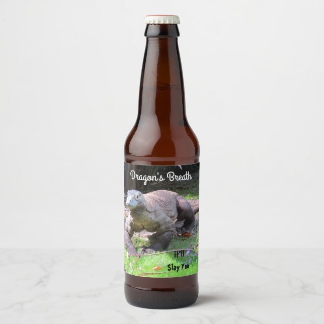 Komodo Dragon: Dragon's Breath Wine / Beer Label (Front)
