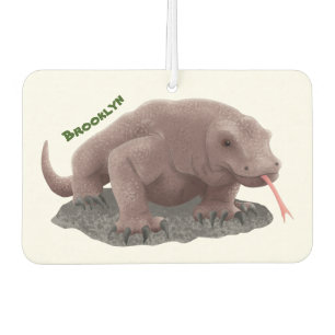 Komodo dragon illustration car air freshener