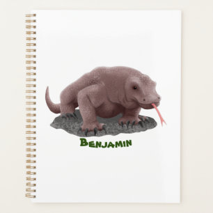 Komodo dragon illustration planner