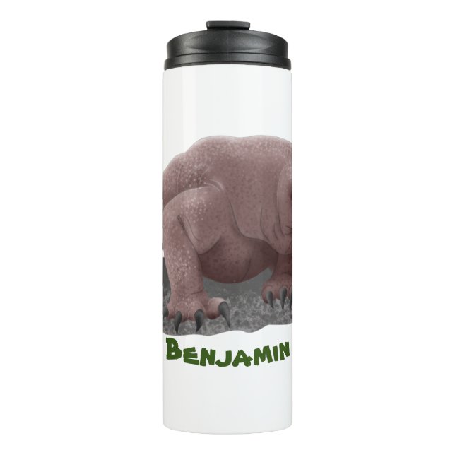 Komodo dragon illustration thermal tumbler (Front)