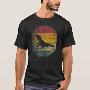 Komodo Dragon Lizard Vintage Distressed Retro 70s  T-Shirt