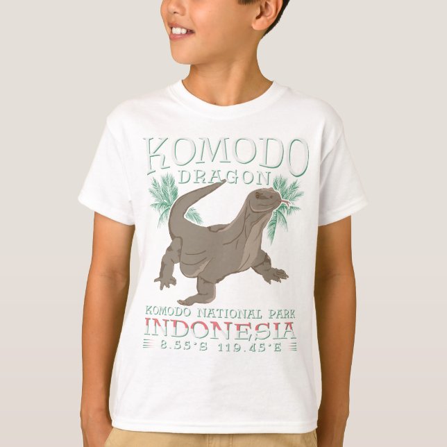 KOMODO DRAGON - THE LARGEST LIZARD. T-Shirt (Front)