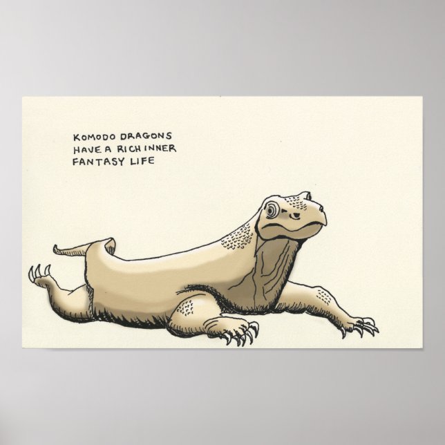 komodo dragon trivia poster (Front)