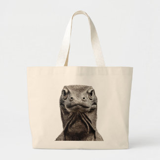 Komodo Head Large Tote Bag
