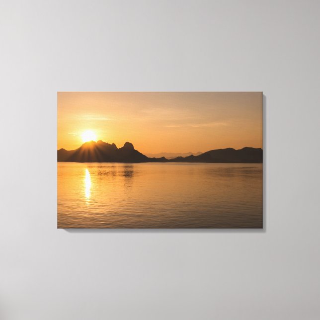 Komodo Island At Sunset Canvas Print (Front)