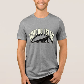 Komodo Island Dinosaur Graphic T-Shirt Tri-Blend Shirt