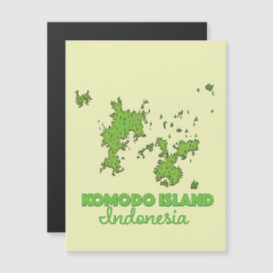 Komodo island Indonesia Map
