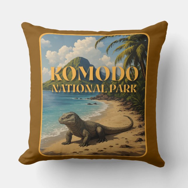 Komodo National Park Indonesia Cushion (Front)
