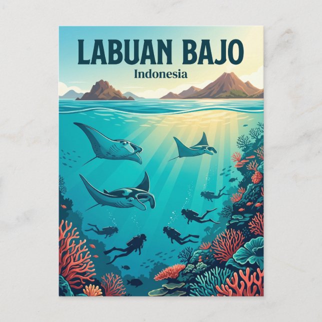 Komodo National Park Indonesia Postcard (Front)