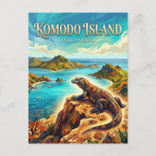 Komodo National Park Indonesia Postcard