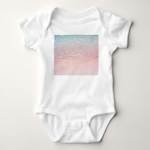 Komodo National Park: Pink Splash Beach Baby Bodysuit