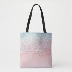Komodo National Park: Pink Splash Beach Tote Bag