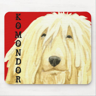Komondor Colour Block Mouse Pad