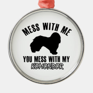 komondor designs metal tree decoration