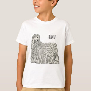 Komondor dog cartoon illustration T-Shirt